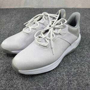 FootJoy Men's Golf‎ Shoes White Gray Lace Up Low Top Size 10M Spikeless